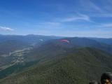Flying along Goldmine ridge